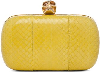 Alexander McQueen Classic Skull Box Clutch  - Lyst