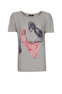 Mango Printed Illustration T-Shirt - Lyst