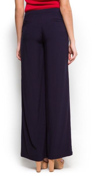 blue palazzo trousers