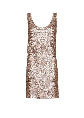 Mango Sequined Dress - Lyst