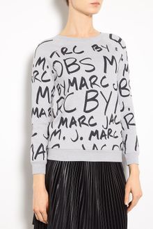 Marc By Marc Jacobs Washed Ink Mbmj Sweatshirt - Lyst