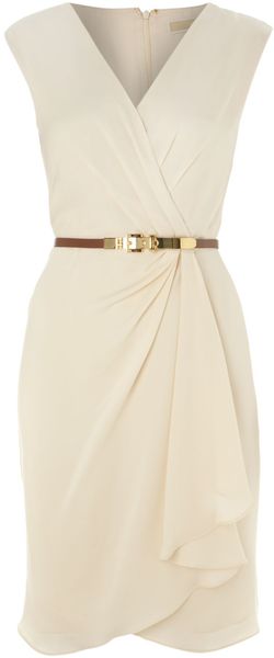 Michael by Michael Kors Sleeveless Vneck Shift Dress - Lyst