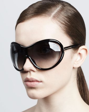 Tom Ford Grant Oversized Shield Sunglasses - Lyst