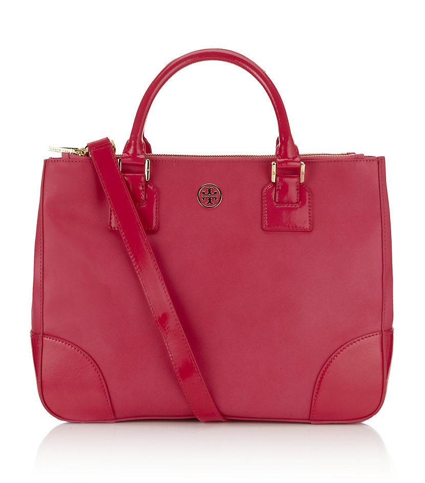 tory burch robinson large zip tote