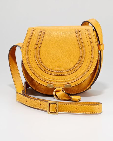 Chloé Marcie Mini Crossbody Bag in Orange ((nut) light brown) | Lyst