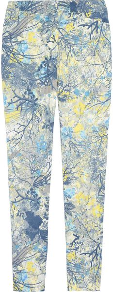 Erdem Sidney Floral Print Twill Skinny Pants - Lyst
