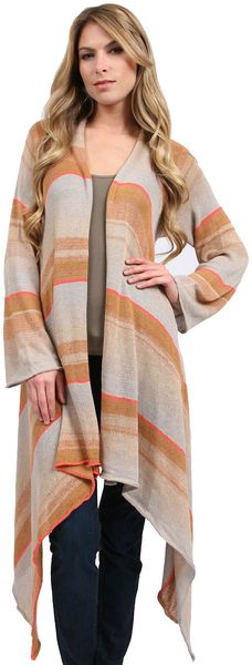 Goddis Long Open Cardi - Lyst