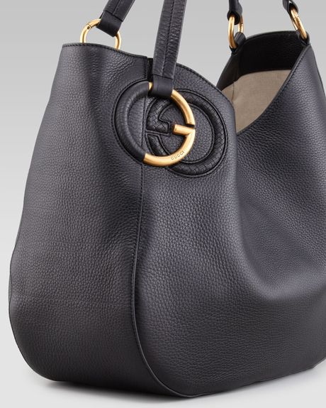 gucci black shoulder bag women's