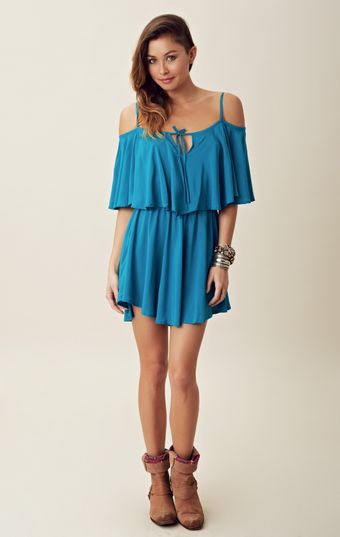 Indah Silk Flounce Mini Dress - Lyst
