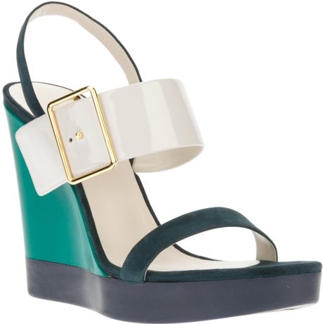 jil sander wedge sandals