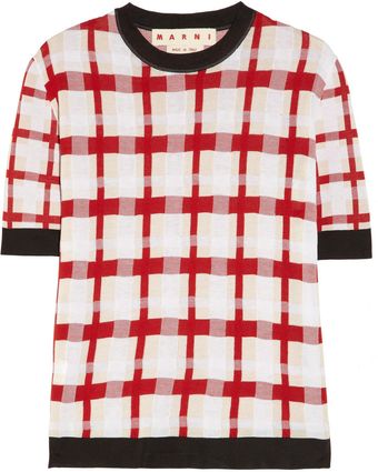 Marni CheckedTop - Lyst