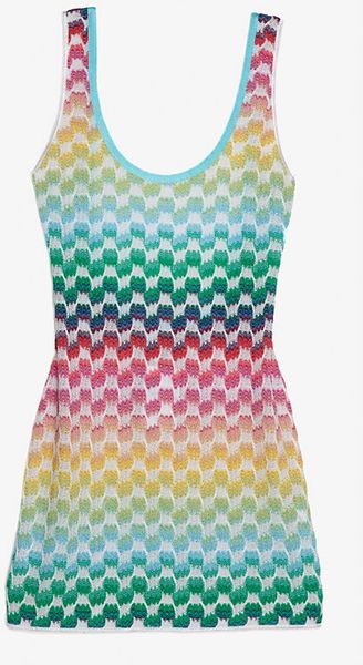 Missoni Mare Mini Lurex Tank Dress - Lyst