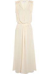 See By Chloé Ruched Georgette Maxi Dress