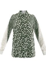 Stella McCartney Gaia Painted Spotprint Shirt