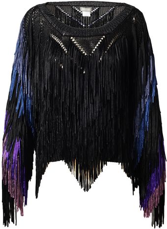 Tim Ryan Full Handfringed Knit Sweater - Lyst