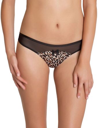 Betsey Johnson Slinky Knit Lowrise Thong - Lyst