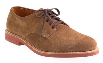 J.Crew  Alden For Jcrew Suede Oxfords with Red Sole - Lyst