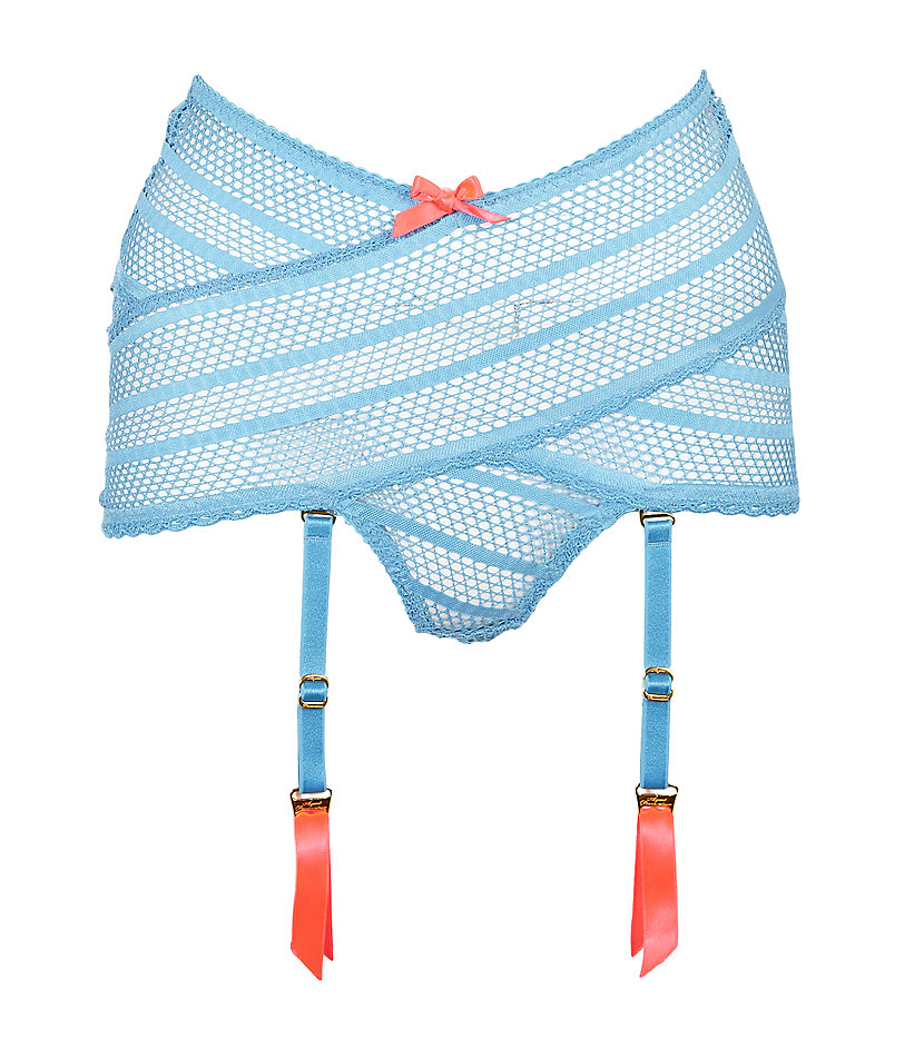 Agent Provocateur Cindy Suspender Brief in Blue (pink) Lyst