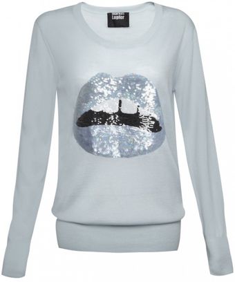 Markus Lupfer Markus Lupfer Lip Sequin Knit Ice - Lyst