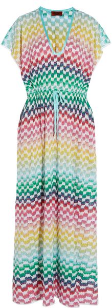 Missoni Crochet Knit Maxi Kaftan - Lyst