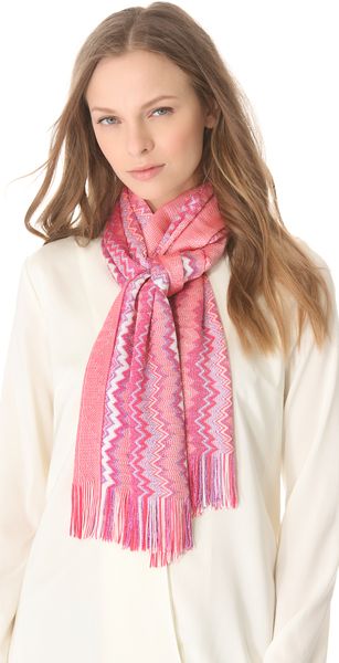 Missoni Mixed Zigzag Scarf - Lyst