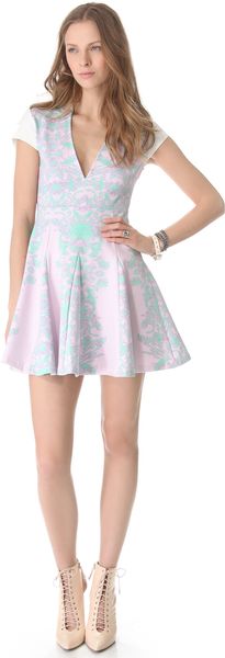 Pencey Reflected Floral Dress - Lyst