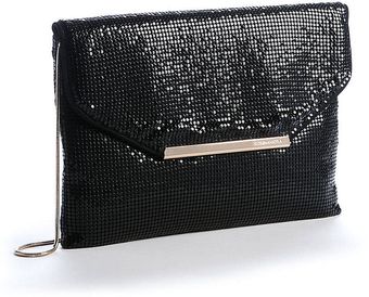 BCBGMAXAZRIA Harlow Metal Mesh Envelope Clutch Handbag - Lyst