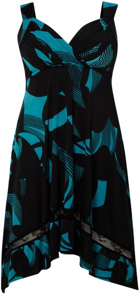 Samya Graphic Print Midi Dress - Lyst