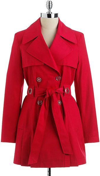 Via Spiga Doublebreasted Trench Coat - Lyst