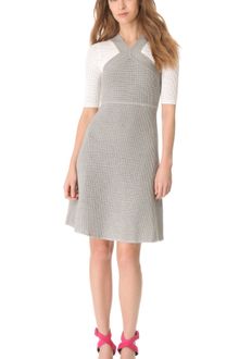 Yigal Azrouel Open Waffle Knit Dress - Lyst