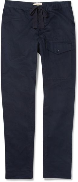YMC Linen and Cotton Blend Trousers - Lyst