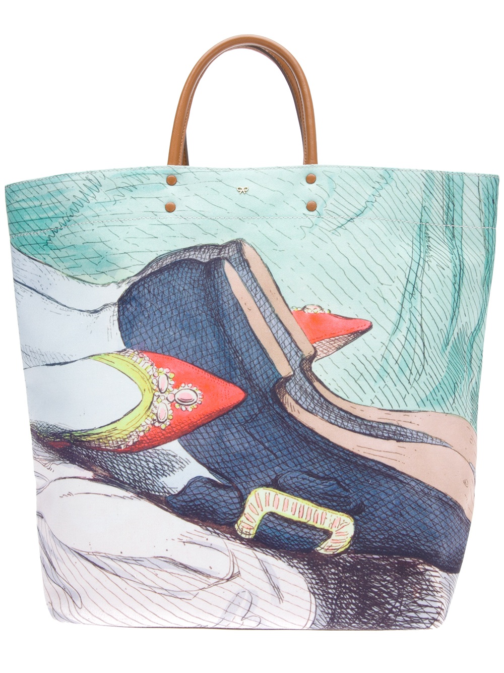 Anya Hindmarch Earl Valentine Tote in Multicolor (blue) Lyst