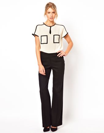 ASOS Collection Asos Linen Trousers in Wide Leg - Lyst