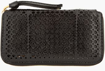 Chloé Back Perforated Snakeskin Marcie Wallet - Lyst