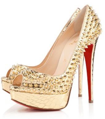 Christian Louboutin Lady Peep Spikes - Lyst