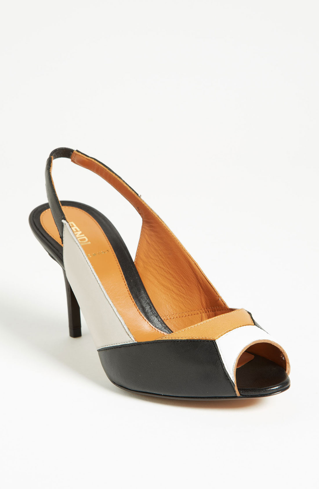 black and tan slingbacks