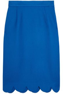 Mother Of Pearl Maressa Scalloped Wool-Twill Skirt - Lyst