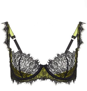 Myla Gossip Green Lace Aimee Bra - Lyst