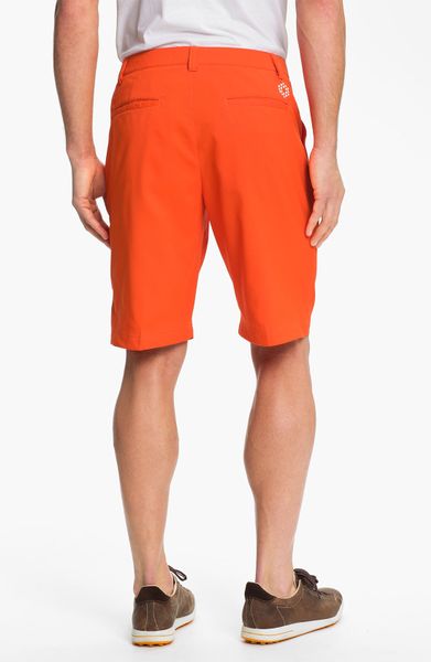 Puma Drycell Tech Golf Shorts in Red for Men (cherry tomato) | Lyst