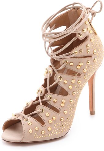 Schutz Arieli Lace Up Booties - Lyst