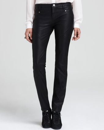 Free People Pants Vegan Leather Skinny in Black - Lyst