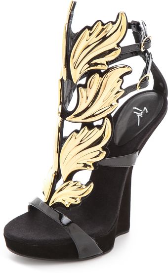 Giuseppe Zanotti Baroque Leaf Sandals - Lyst