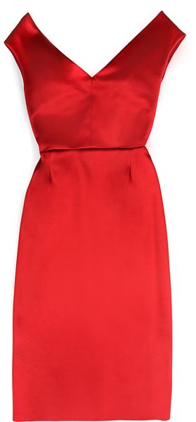 Jonathan Saunders Auste Bonded Jersey Bustier Dress - Lyst