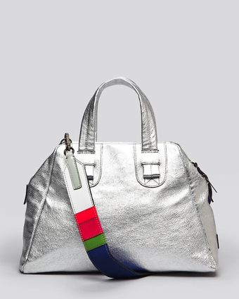 Meredith Wendell Satchel Medium Silver - Lyst
