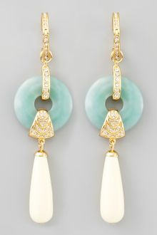 Rachel Zoe Amazonite Cream Teardrop Earrings - Lyst