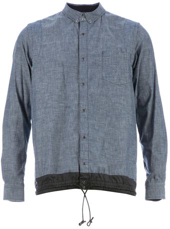 Sacai Drawstring Shirt - Lyst