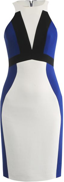 Antonio Berardi Tricolour Strap Detail Dress - Lyst