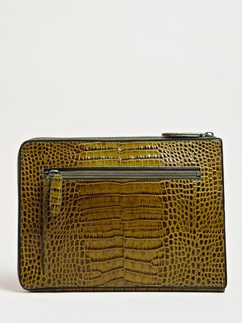 Dries Van Noten Imitaton Reptile Ipad Case - Lyst