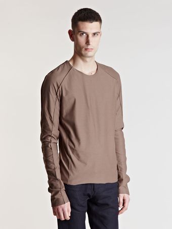 Individual Sentiments Seam Detail Long Sleeved Top - Lyst