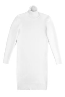 J.W. Anderson Roll Neck Dress in White - Lyst